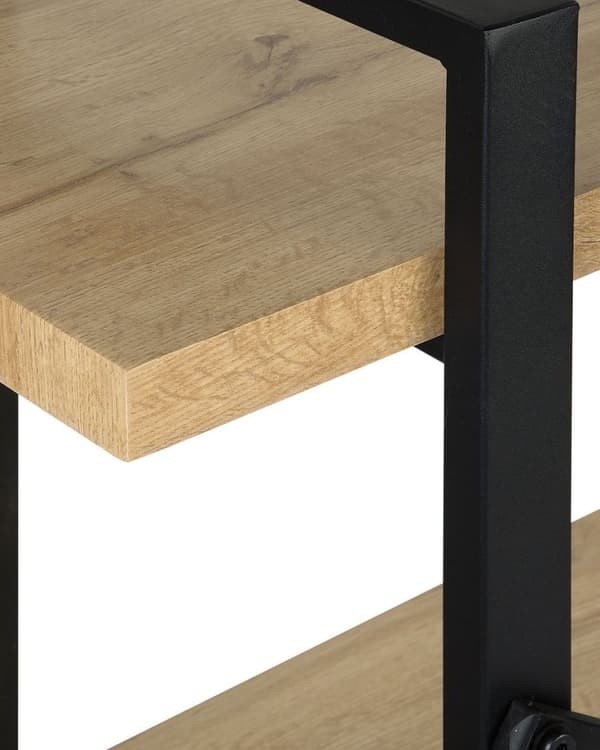 TIMBER reol med 3 hylder, 111 cm, lysebrun, Lumarko!