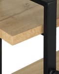 Miniatyrbillede 5 af 8: TIMBER reol med 3 hylder, 111 cm, lysebrun, Lumarko!