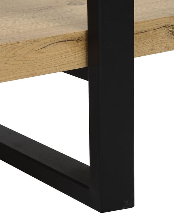 TIMBER reol med 3 hylder, 111 cm, lysebrun, Lumarko!
