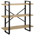 Miniatyrbillede 1 af 8: TIMBER reol med 3 hylder, 111 cm, lysebrun, Lumarko!