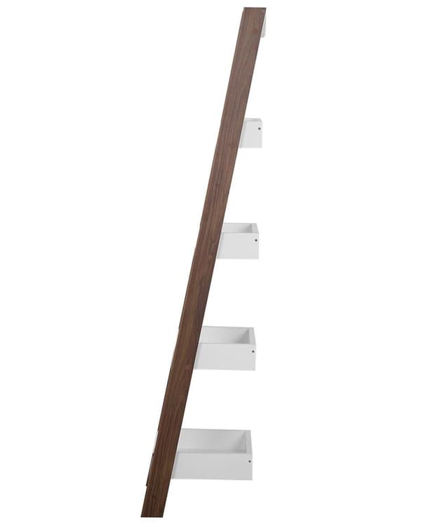4-hyllor MOBIL DUO-hylla 166 cm Brun/vit Lumarko!
