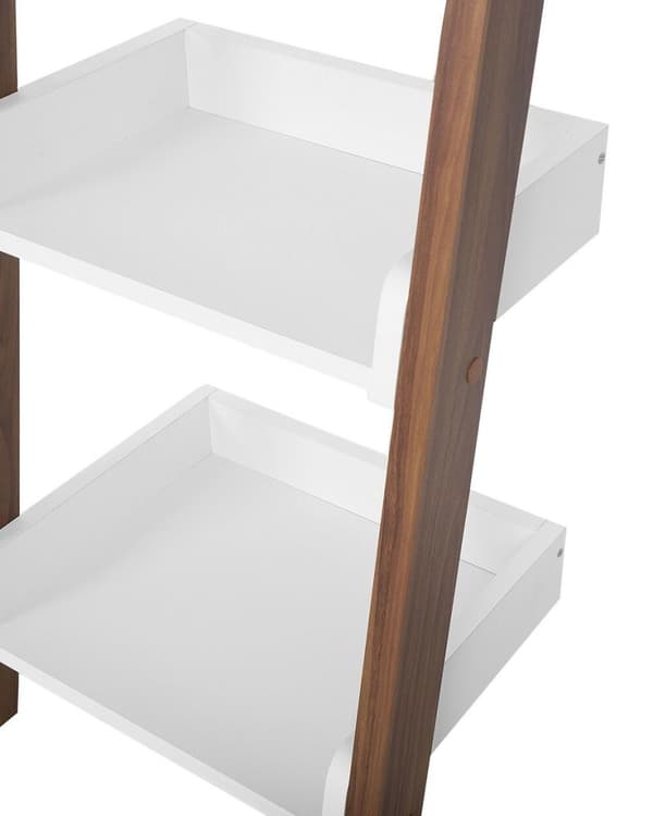 4-hyllor MOBIL DUO-hylla 166 cm Brun/vit Lumarko!
