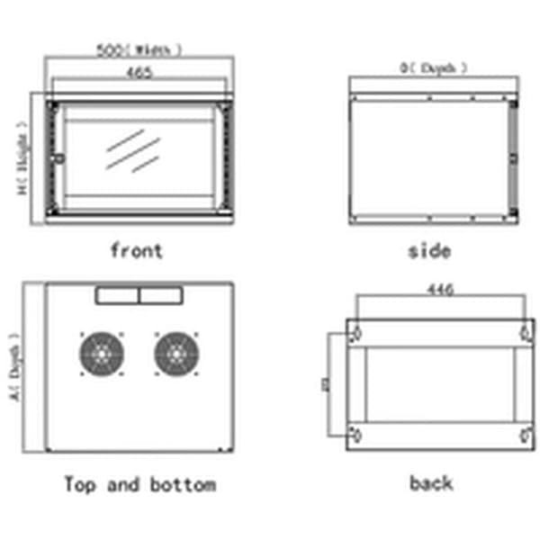 Väggrack Techly I-CASE EL-1006B32