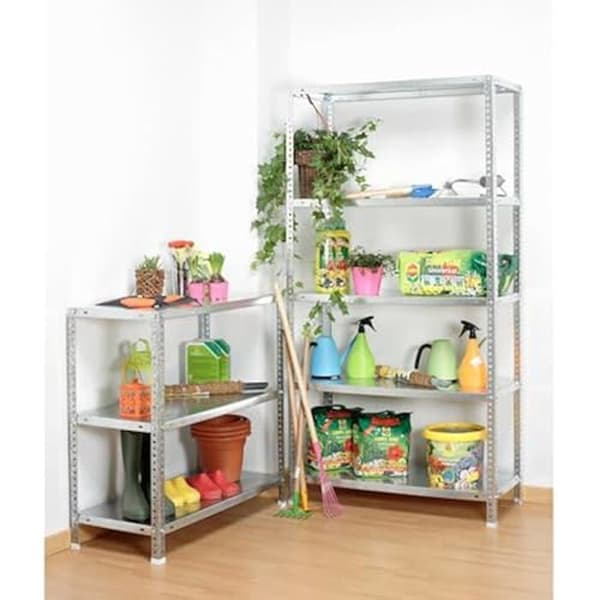 Förvaringshylla - SIMON RACK - 5 nivåer - Kapacitet 75 kg - Mått 1800x800x400 mm - Metall