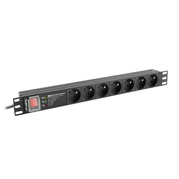 Seinäasennettava laitekaappi Lanberg PDU-PRO-07E-0200-BK musta