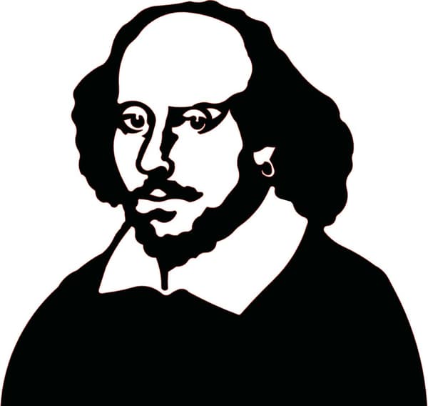 Bokstøtte William Shakespeare