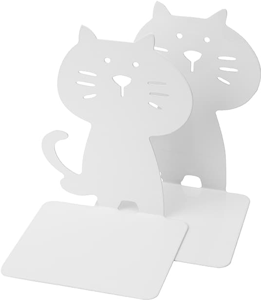 Bokstöd Katt Vit 2-pack Burde