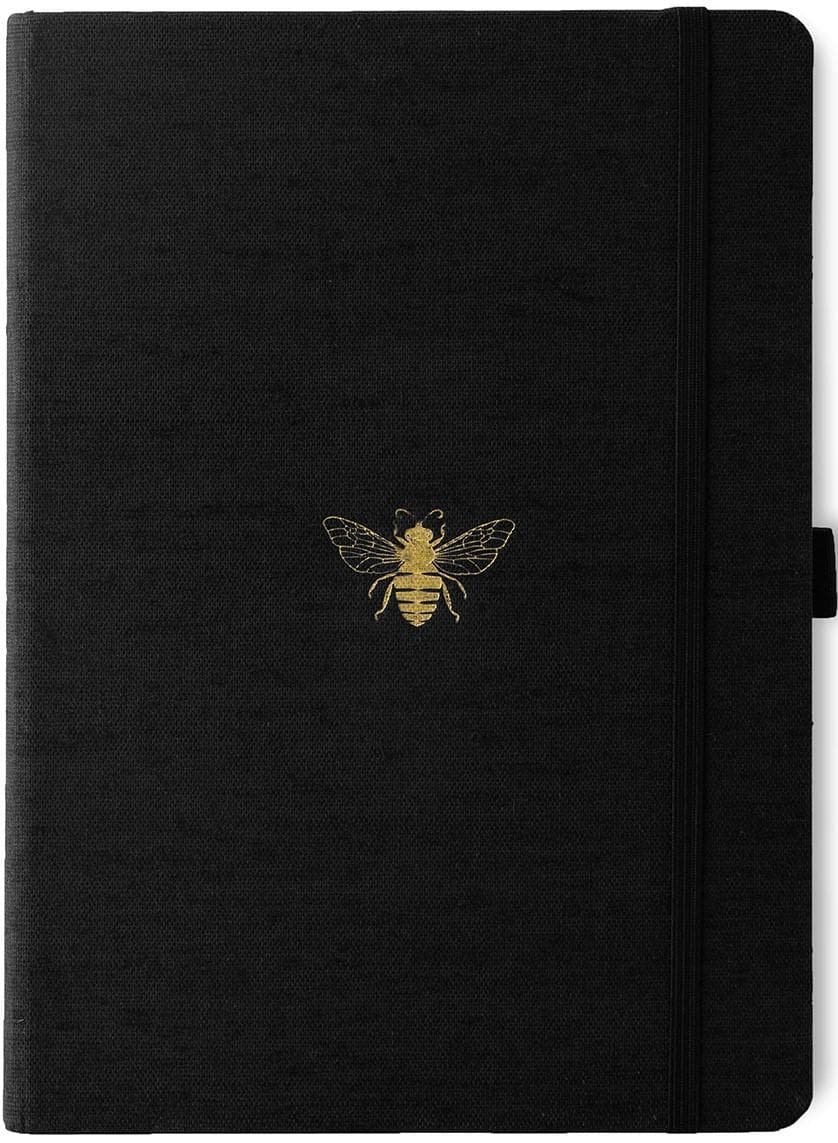 Dingbats* Pro B5 Black Bee Notebook - Plain 9781913104986
