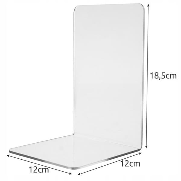 Bokstöd i Plexiglas - 6 st