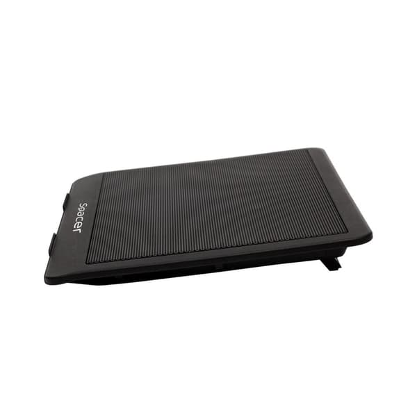 STAND SPACER notebook 15.6", sita metal, fan 14cm cu led albastru, black, "SP-NC19"/45504838 (timbru verde 0.8 lei)