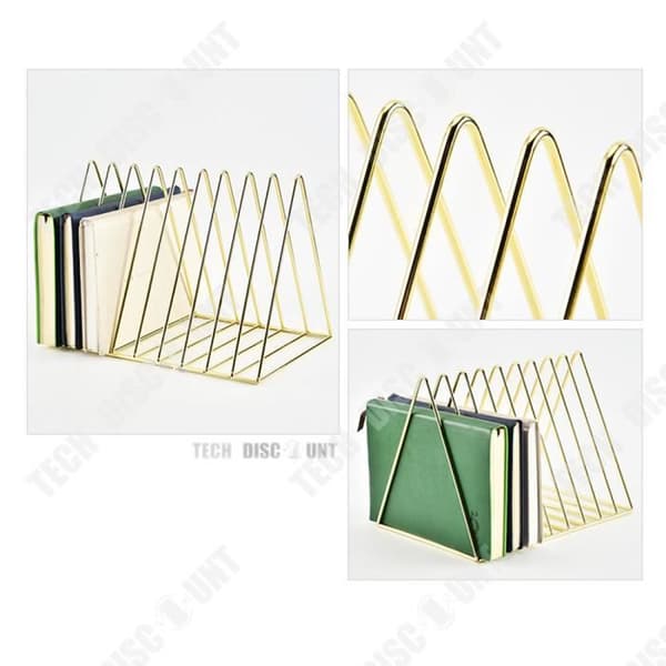 TD® förvaringsställ designad kokboksläsbord för barn genomskinlig bokhylla toalett metall anteckningsbok arrangör