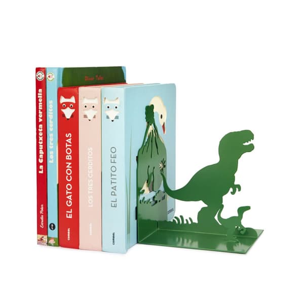 Bokstöd Jurassic Grön Metall Balvi