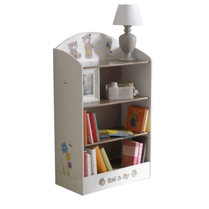 TED OG LILY Hylde 60x30x100 cm - Hvid / beige