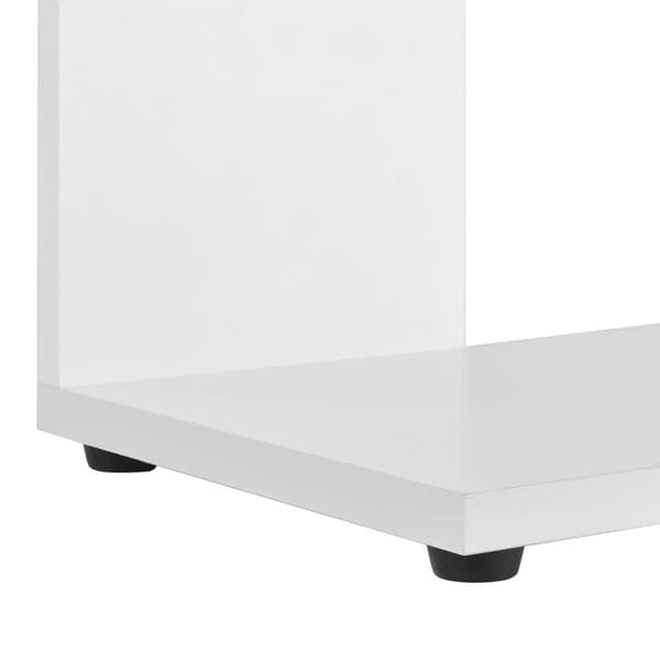 Bokhylla Aneby 159x80x23,5cm vägghängd vit [en.casa]