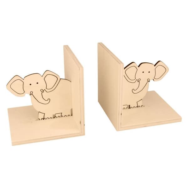 Bokstöd + spargris elefant