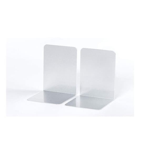 Set med 2 bokstöd i aluminium 10 x 8 x 10 cm Aluminium
