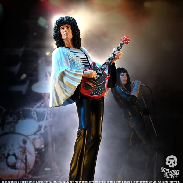 Rock Iconz Statue: Queen - Brian May (Sheer Heart Attack Era)