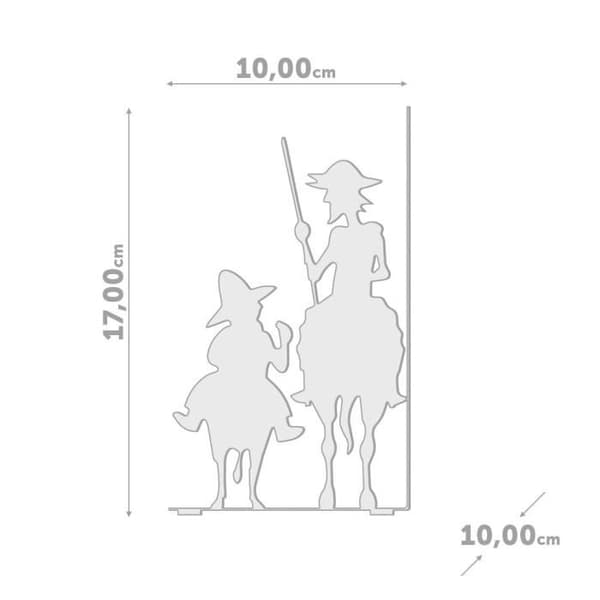 Bokstöd "Don Quijote" Svart