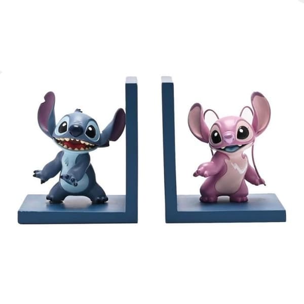 Stitch &amp; Angel Disney Resin bokstöd