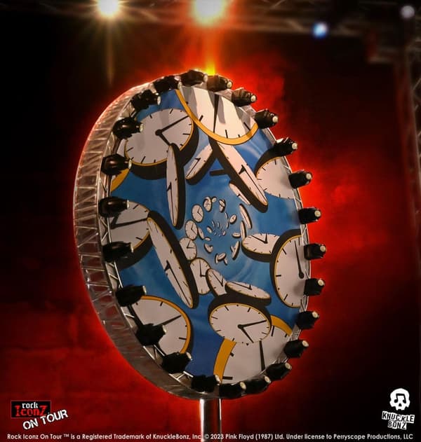 Rock Iconz Statyett: Pink Floyd - Statue Time Projection Screen (Dark Side of the Moon Tour) 25 cm