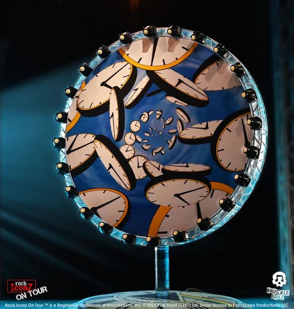Rock Iconz Statyett: Pink Floyd - Statue Time Projection Screen (Dark Side of the Moon Tour) 25 cm
