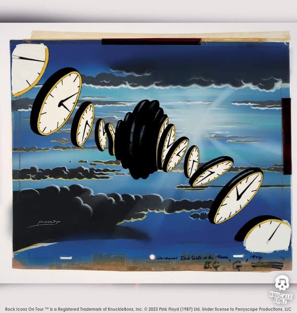 Rock Iconz Statyett: Pink Floyd - Statue Time Projection Screen (Dark Side of the Moon Tour) 25 cm