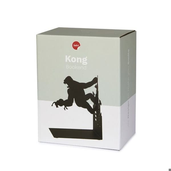 Bokstöd - Balvi - Kong - Metall - Svart - Elegant design