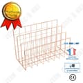 Miniatyrbild 1 av 4: TD® Metal Iron Art Organization Rack Three Grid Desktop Bokstöd Järn Trådfaner Kontor Organizer Rack