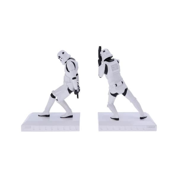 Bokstöd - Nemesis Now - Original Stormtrooper - Vit - Metall - Unik