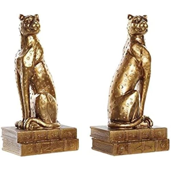 Bokstöd - DKD HEMINNREDNING - Vinylmetall - Koppar - 16x11x33 cm - Harts