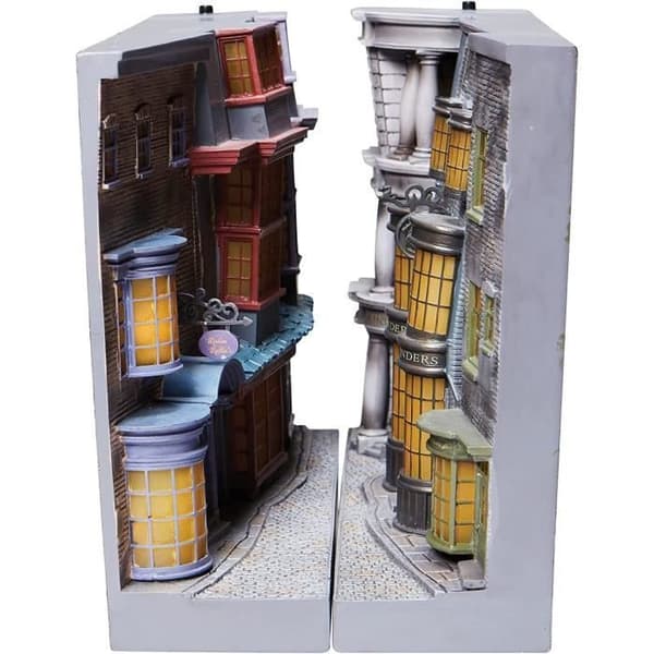 Luminösa bokstöd Enesco - Harry Potters häxornas värld - Resin - 18,4 cm i höjd