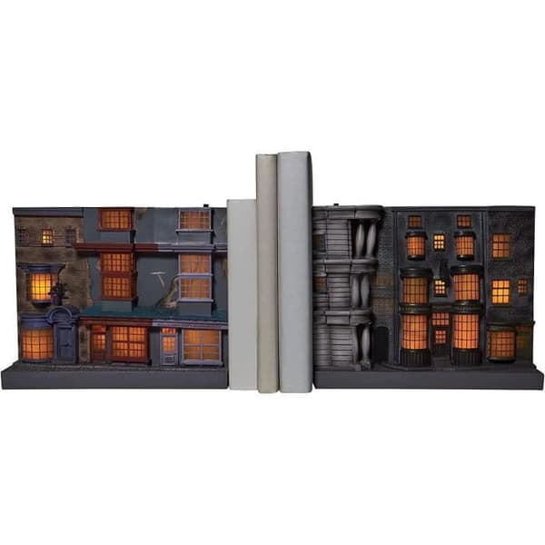 Luminösa bokstöd Enesco - Harry Potters häxornas värld - Resin - 18,4 cm i höjd
