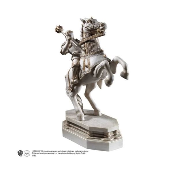 Wizard's Chess White Knight Bokstöd 20 cm - Noble Collection - Harry Potter - Vuxen - Vit