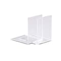 Miniatyrbild 3 av 4: Acrylbokstöd - MAUL - 100 x 100 x 130 mm - fasade kanter - set om 2