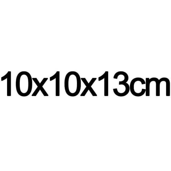 Acrylbokstöd - MAUL - 100 x 100 x 130 mm - fasade kanter - set om 2