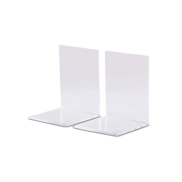 Acrylbokstöd - MAUL - 100 x 100 x 130 mm - fasade kanter - set om 2
