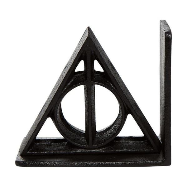 Paperweight - Enesco bokstöd - 6007109 - Wizarding World of Harry Potter Deathly Hallows Bokstöd Svart 13 cm