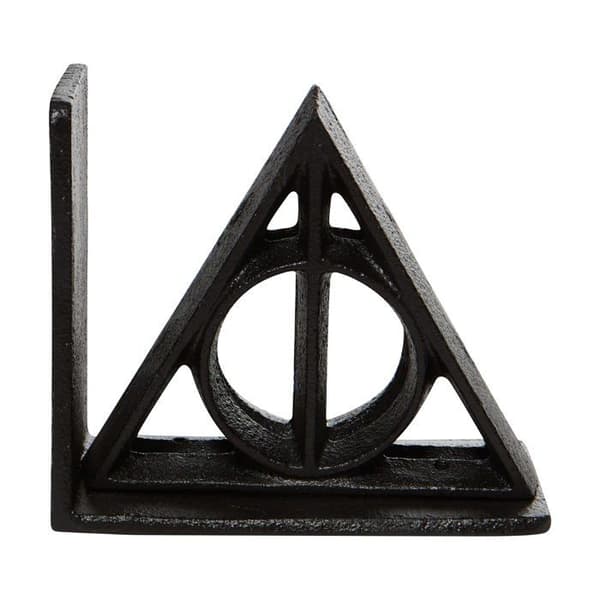Paperweight - Enesco bokstöd - 6007109 - Wizarding World of Harry Potter Deathly Hallows Bokstöd Svart 13 cm