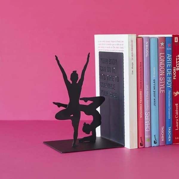 Bokstöd - Balvi - Yoga - Metall - Svart - Originaldesign