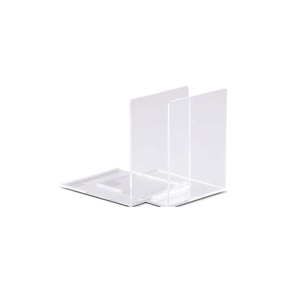 Acrylbokställ - MAUL - 80 x 100 x 100 mm - Fasede kanter - 2-pack