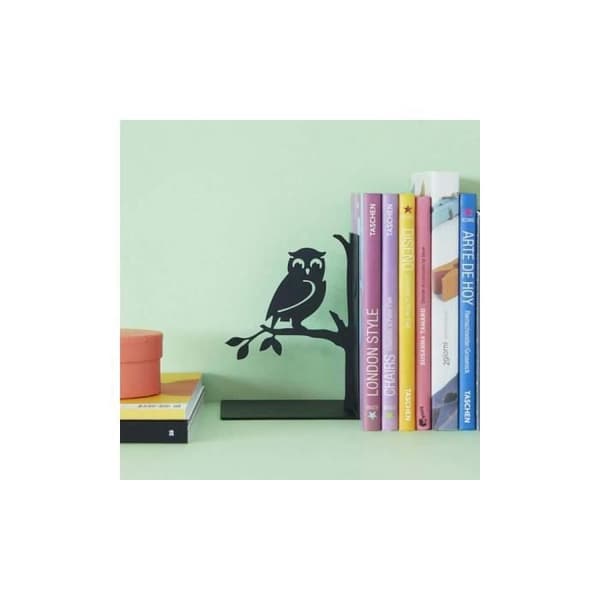 Bokstöd i svart metall Animals Bird Black