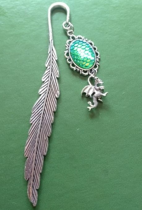Bookmark - Feather - Dragon - Scales