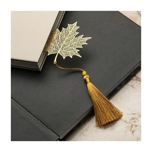 Original Maple Leaf bokmärke med pompom och presentförpackning
