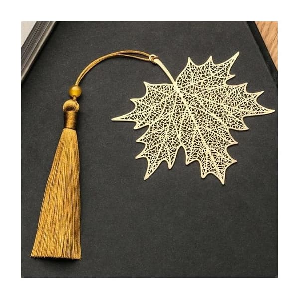 Original Maple Leaf bokmärke med pompom och presentförpackning