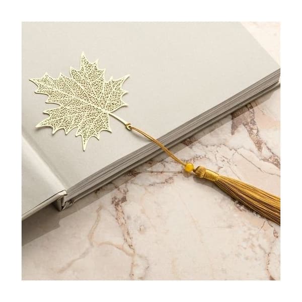 Original Maple Leaf bokmärke med pompom och presentförpackning