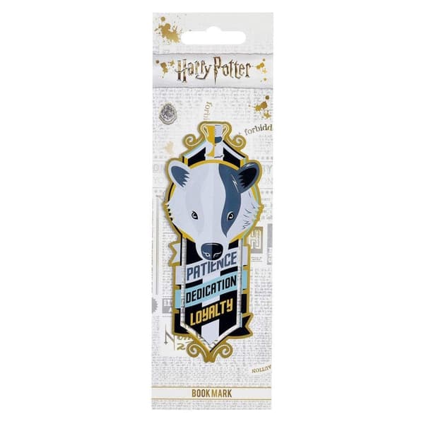 Hufflepuff Bokmärke Rostfritt Stål Harry Potter