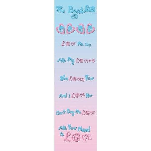 The Beatles Love Bookmark Blue/Pink One Size
