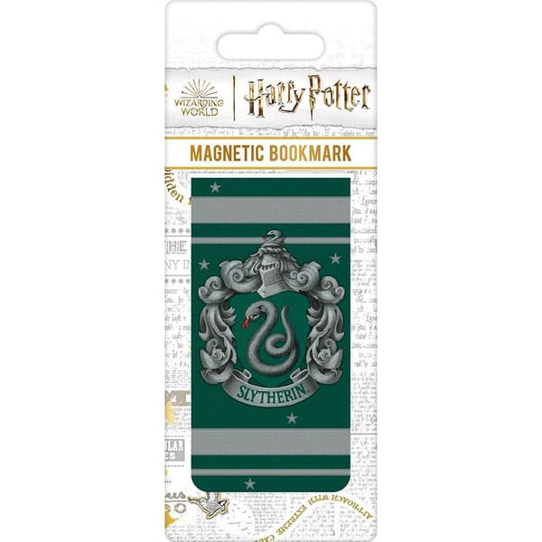 Harry Potter Slytherin Magnetic Bookmark Green/Grey One Size