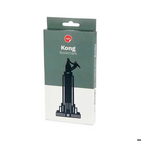 Bokmärke - Balvi - Kong - Polyester - Svart - 12,9x5,2x1 cm