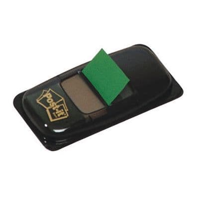 Post-it Index - Post-it - 25mm - Grön - Kort med 50 - Kan flyttas